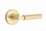 Emtek SELECT Brass R-Bar Faceted Lever - Passage Set