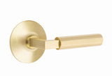 Emtek SELECT Brass R-Bar Faceted Lever - Passage Set