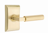 Emtek SELECT Brass R-Bar Faceted Lever - Passage Set