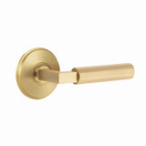 Emtek SELECT Brass R-Bar Faceted Lever - Passage Set