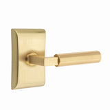 Emtek SELECT Brass R-Bar Faceted Lever - Passage Set