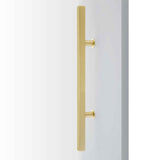 Emtek 86192 Modern Steel Round Long Door Pull With 36" Door Pull With Square Shape