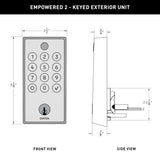 Emtek EMPowered 2 Touchscreen Smart Deadbolt with Yale Access