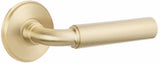 Emtek 5059 Select Brass Lever Handle With Stem And Disk Rosette Dummy, Pair