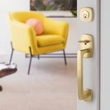Emtek EMP4715 Urban Modern Single Cylinder Entrance Handleset - Brass Tubular - EMPowered Upgrade