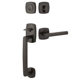 Emtek 4725 Urban Modern Double Cylinder Entrance Handleset - Brass Tubular