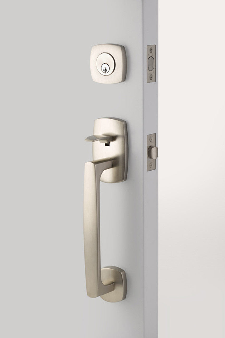 Emtek EMP4715 Urban Modern Single Cylinder Entrance Handleset - Brass Tubular - EMPowered Upgrade
