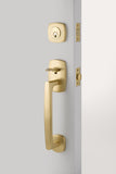 Emtek 4705 Urban Modern Dummy Entrance Handleset - Brass Tubular