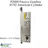 P2000 Passive Lock Case / Gearbox Only 45/92 American Cylinder