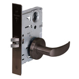 Falcon MA101 AG Passage Mortise Lock, Avalon Lever, Gala Rose