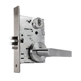 Falcon MA381 DG Apartment Exit Mortise Lock, Dane Lever, Gala Rose