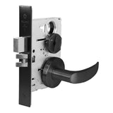 Falcon MA301 AG Privacy Mortise Lock, Avalon Lever, Gala Rose