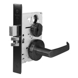 Falcon MA641 DG Dormitory Mortise Lock, Dane Lever, Gala Rose