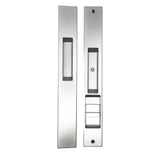 Interlock INVISIO ACTIVE KEYED Flush Mount Sliding Door Handle Silver, PS01-0312-117