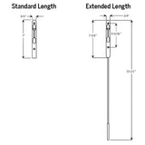 Endura Metal Flip Flush Bolt