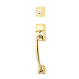 Emtek 4423 Franklin Double Cylinder Entrance Handleset - Brass Tubular