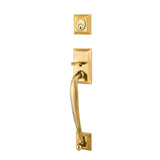 Emtek EMP4413 Franklin Single Cylinder Entrance Handleset - Brass Tubular - EMPowered Upgrade