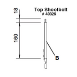 SHOOTBOLT 500MM EXTENSION FOR DOORS TALLER THAN 6 FOOT 8 INCHES