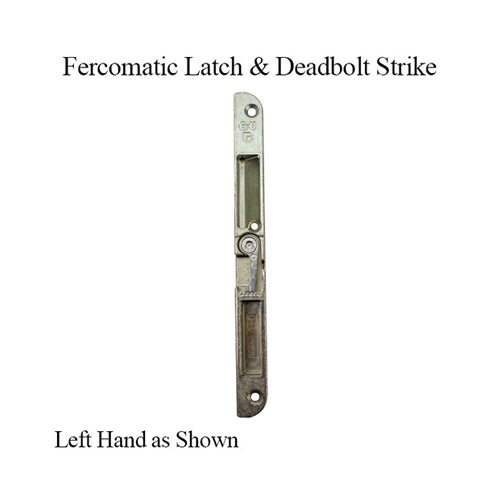 FERCOMATIC LATCH & DEADBOLT STRIKE, PROFILE NOTCHING, CURVED ENDS, LEF ...