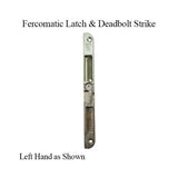 FERCOMATIC LATCH & DEADBOLT STRIKE, PROFILE NOTCHING, CURVED ENDS, LEFT