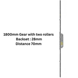 Adjustable Barrel Cremone Lock,1800mm gear with two rollers , Backset of 28mm and Distance 70mm