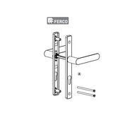 G-U Ferco - DELIO HANDLE Pre-Assembled on Inside/outside Screw-ON Plate (70mm PZ Hole)