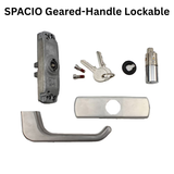 SPACIO GEARED-HANDLE LOCKABLE, UNTREATED METAL