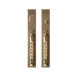 Rocky Mountain Stepped Entry Set – 3 1/2″ x 24″ - 2 1/2" x 8" Interior Escutcheons