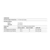 Cal-Royal GLS7700/FGLS7700 Narrow Stile Rim Exit Device