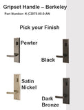 ACTIVE BERKELEY GRIPSET FOR ENTRY DOORS - CHOOSE FINISH