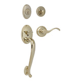 H100MPMPVD Rockwell Premium Winslow Multipoint Lock Handleset with Classic Wave Lever in Lifetime Brass Finish