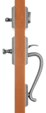 H303MPCLDN Rockwell Premium Savoy Multipoint Lock Handleset with Classic Wave Lever in Distressed Antique Nickel Finish