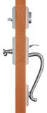 H303MPCLUS15 Rockwell Premium Savoy Multipoint Lock Handleset with Classic Wave Lever in Brushed Nickel Finish