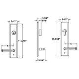 H432DQUS10B Rockwell Premium Verano Multipoint Lock Handleset with Quattro Lever in Antique Black finish