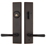 H432DQUS10B Rockwell Premium Verano Multipoint Lock Handleset with Quattro Lever in Antique Black finish