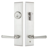 H432DQUS15 Rockwell Premium Verano Multipoint Lock Handleset with Quattro Lever in Brushed Nickel finish