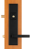 H433MPDL10B Rockwell Times Square MP lock Handleset with Delta Lever in Antique Black