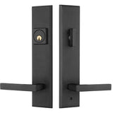 H433MPDL10B Rockwell Times Square MP lock Handleset with Delta Lever in Antique Black