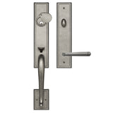 H600MPMDN Rockwell Premium San Jose Multipoint Lock Handle set with Quattro Lever in Distressed Nickel Finish