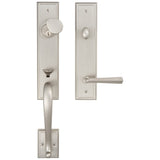 H600MPMUS15 Rockwell Premium San Jose Multipoint Lock Handle set with Quattro Lever in Brushed Nickel Finish