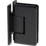 HDABHUS10B- ROCKWELL HEAVY DUTY SHOWER HING H TYPE- FULL BACK PLATE BEVELED & RADIUS CORNER IN ANTIQUE BLACK