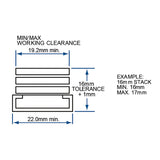 HDFTH10 Rockwell Heavy Duty 4 Bar Hinge