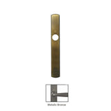 HOPPE CONTEMPORARY EXTERIOR BACKPLATE M216N FOR INACTIVE HANDLESETS - DARK BRONZE METALLIC