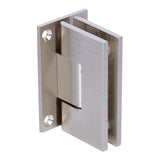 HSHDL037LBSN Rockwell Heavy Duty Square Corner Shower Hinge, Full Back Plate In Brushed Nickel Finish