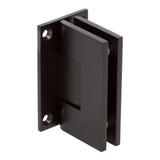 HSHDL037LUS10B Rockwell Heavy Duty Square Corner Shower Hinge, Full Back Plate In Antique Black Finish