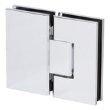 HSHDL180LCP0 Rockwell Elegance Heavy Duty 180 degree Glass to Glass Shower Hinge in Polished Chrome