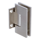 HSHDS037SBSN Rockwell Heavy Duty Square Corner Shower Hinge, Short Back Plate In Brushed Nickel Finish