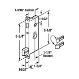 CRL K5064 Screen and Storm Door Mortise Lock Insert with 6-3/4" Mounting Holes