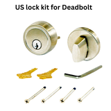 GU/Ferco US Lock Kit for Deadbolt – Belcanto Rosette & Cylinder Kit, K-C0370-00-0