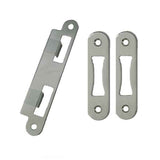 G-U / FERCO SET OF 3 STRIKES PLATES FOR 1-3/4" (45MM) DOOR, RHINO / TRIPACT - ANTIQUE NICKEL